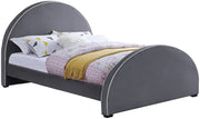 Brody Grey Velvet Queen Bed image