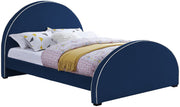 Brody Navy Velvet Queen Bed image