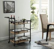 Aylmer Sand Black/Natural Serving Cart image