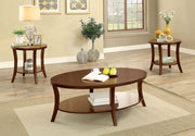 Brown Cherry 3 Pc. Coffee Table Set image