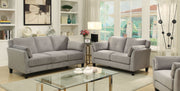 YSABEL Gray Sofa + Love Seat, Warm Gray image