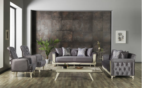 Carmen Convertible Livingroom Set Gray