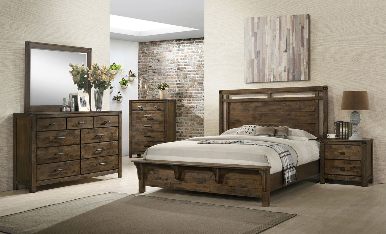 SETB4810 GRUPO DORMITORIO PANEL CURTIS. 