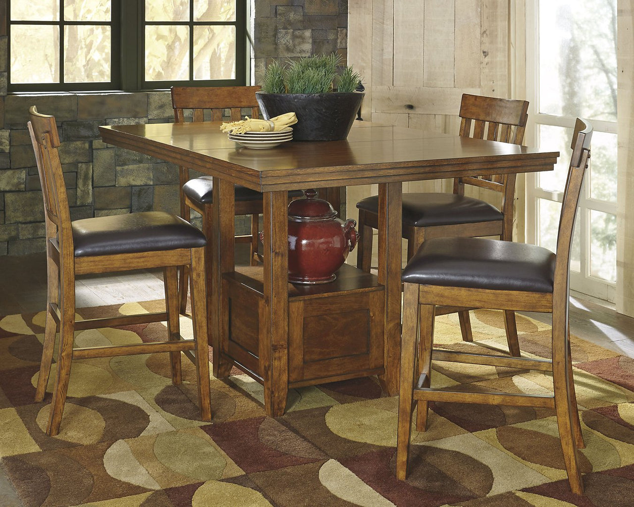 Ralene 7-Piece Counter Height Dining Room Set image