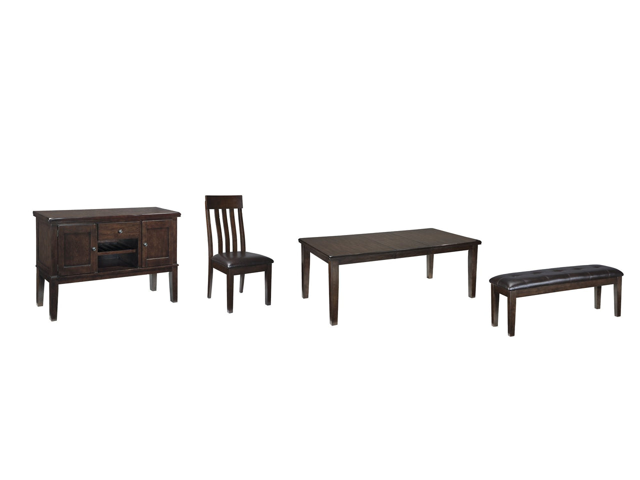 Juego de comedor Haddigan de 7 piezas