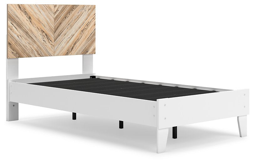 Cama con plataforma de dos paneles Piperton 