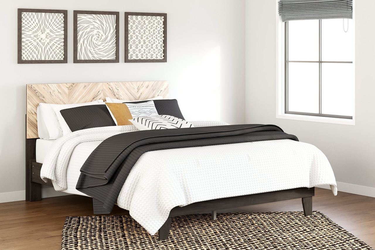Cama con plataforma de paneles Piperton 