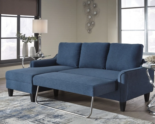 Jarreau Sofa Chaise Blue Sleeper