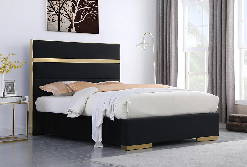 B810 Cartier Cama Queen Negra 
