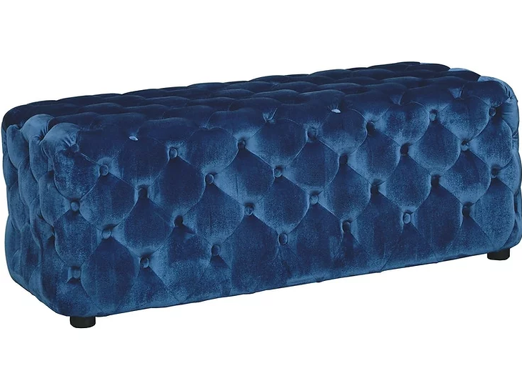 Lister Navy Accent Ottoman