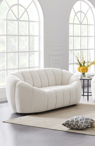 Elijah Collection Cream Living Room Set