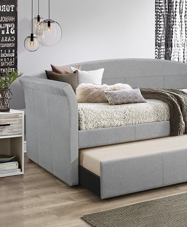 Mason Grey Linen - Sofá cama con nido