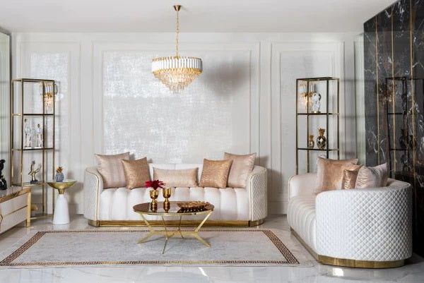 Gracie Ivory Sofa & Loveseat.New Arrival.