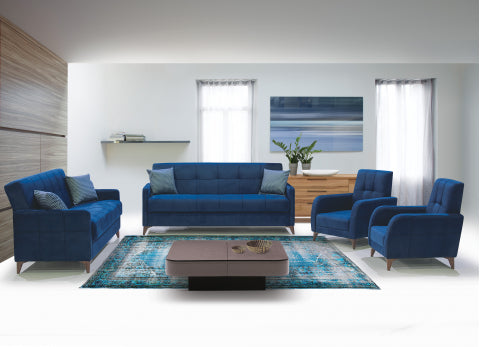 Eylul Convertible Livingroom Set Navy