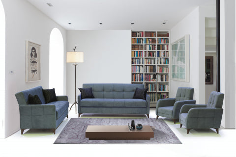 Eylul Convertible Livingroom Set Light Gray