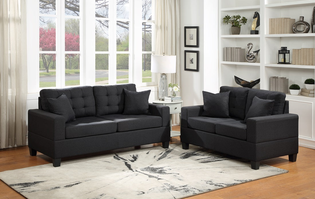 HH 3355 Juego de sofá y loveseat de 2 piezas.