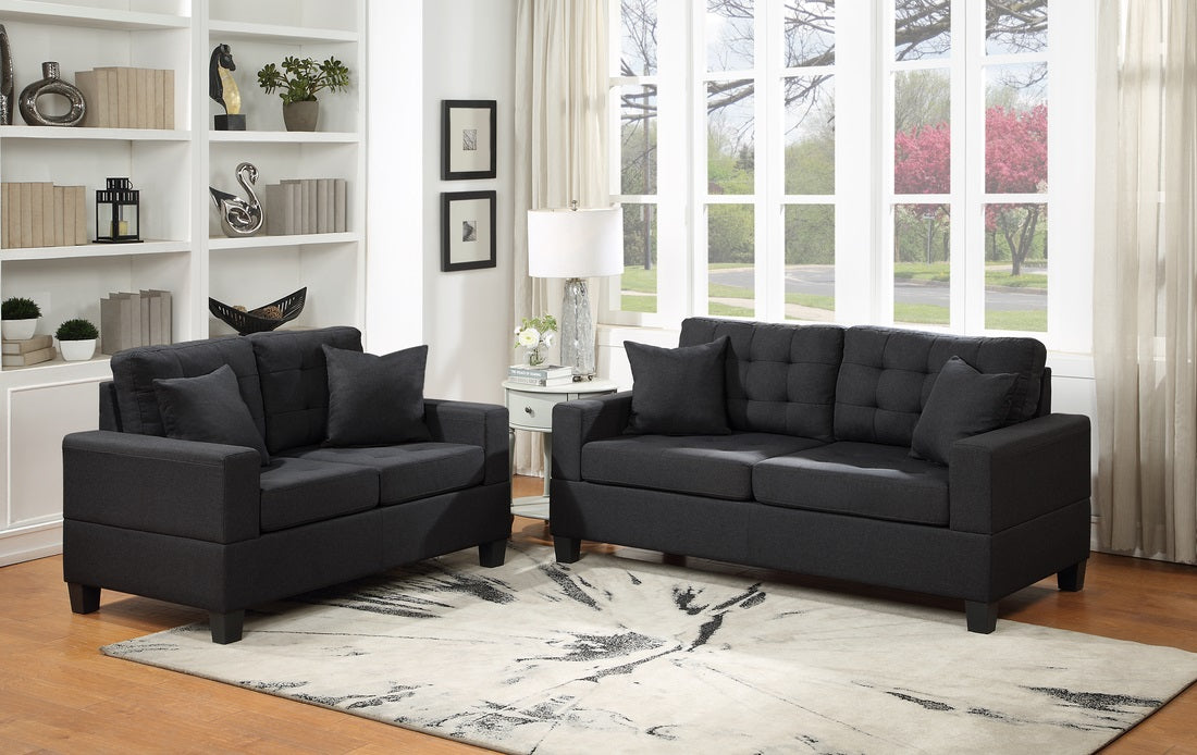 HH 3355 Juego de sofá y loveseat de 2 piezas.