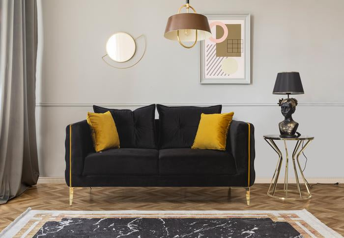 Jasmine Black Velvet Sofa & Loveseat, COMING SOON.