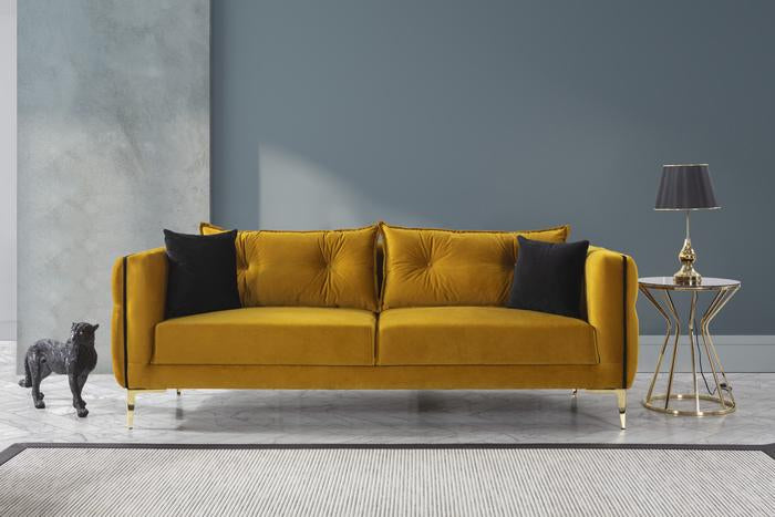Jasmine Mustard Velvet Sofa & Loveseat.Coming Soon.