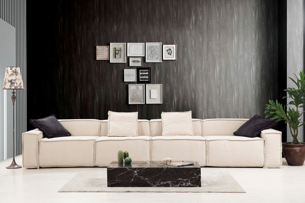 Marcella Ivory 5-Piece Modular Sectional