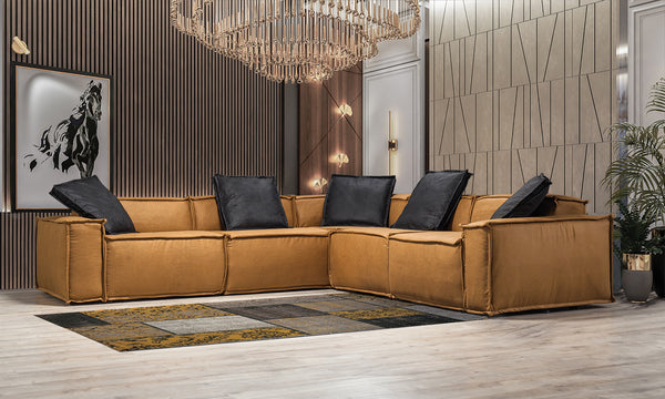 Marcella Mocha 5-Piece Modular Sectional. COMING SOON.