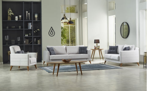Conjunto de salón convertible Nepal Crema