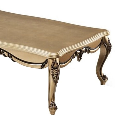 Mesa de centro Rumeli dorada 