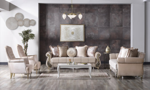 Conjunto de salón convertible Rustik beige