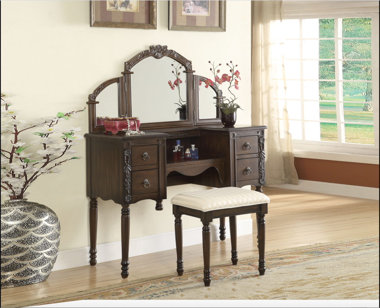 Ashton Oak Vanity Mirror image