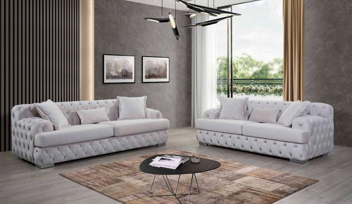 Shannon White Velvet Sofa & Loveseat, COMING SOON.
