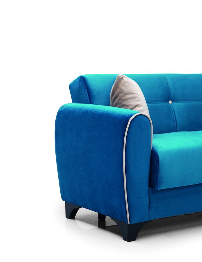 Spring Blue Sleeper Sofa & Loveseat. Coming Soon.