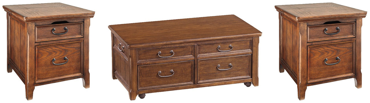 Juego de mesa auxiliar Woodboro de 3 piezas
