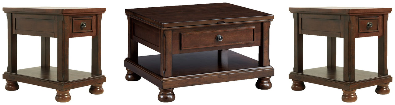 Juego de mesa auxiliar Porter de 3 piezas