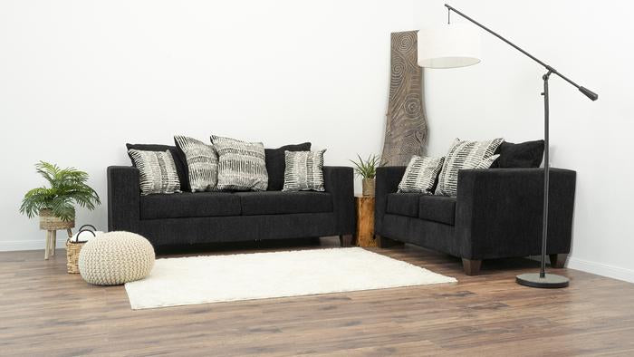 Venus Black Sofa & Loveseat
