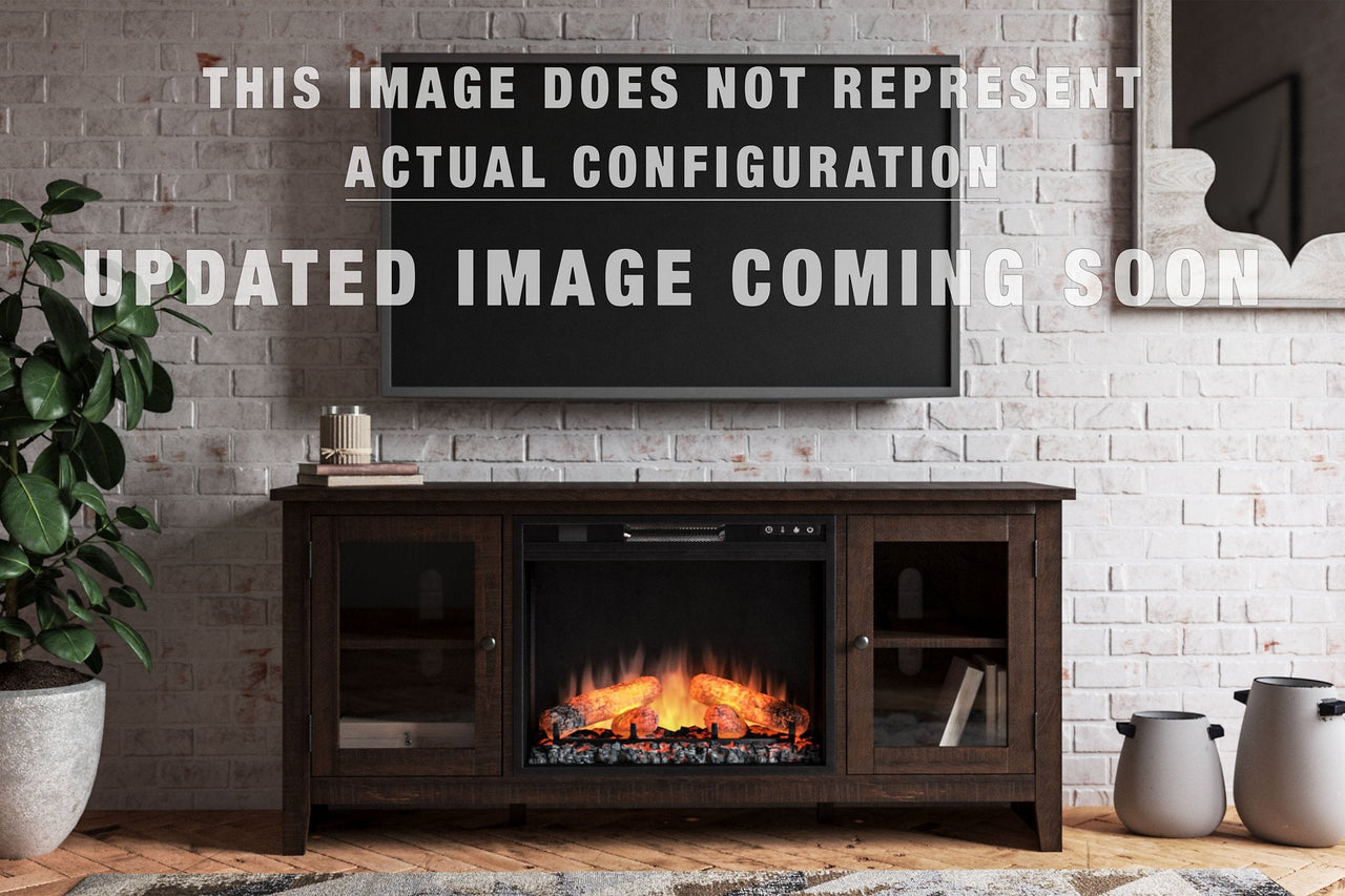 Mueble para TV Camiburg de 60" con chimenea eléctrica 