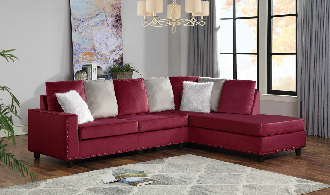 Cindy - Seccional Reversible Rojo 