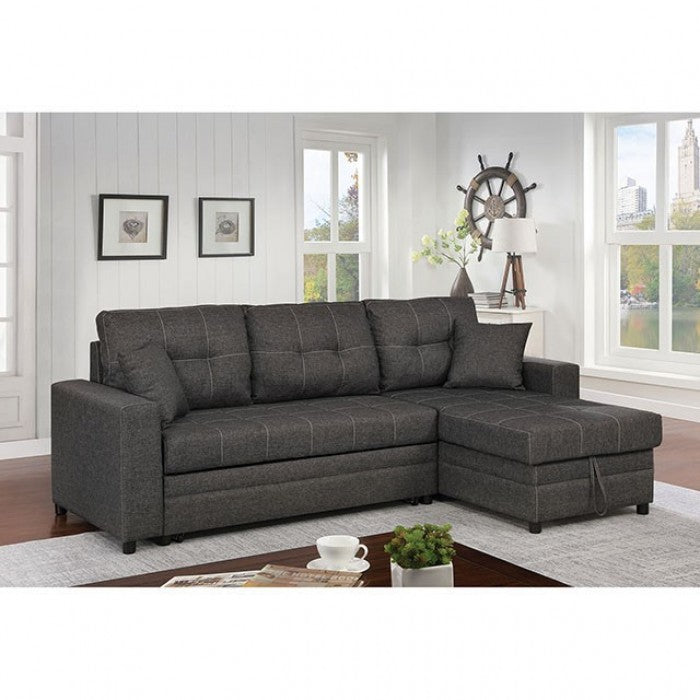 VIDE Dark Gray Sleeper Sectional Chaise