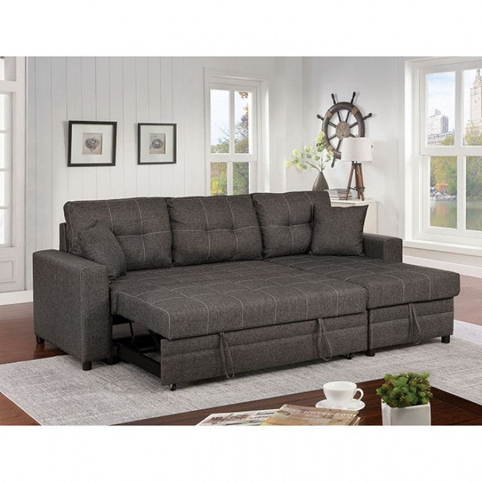 VIDE Dark Gray Sleeper Sectional Chaise