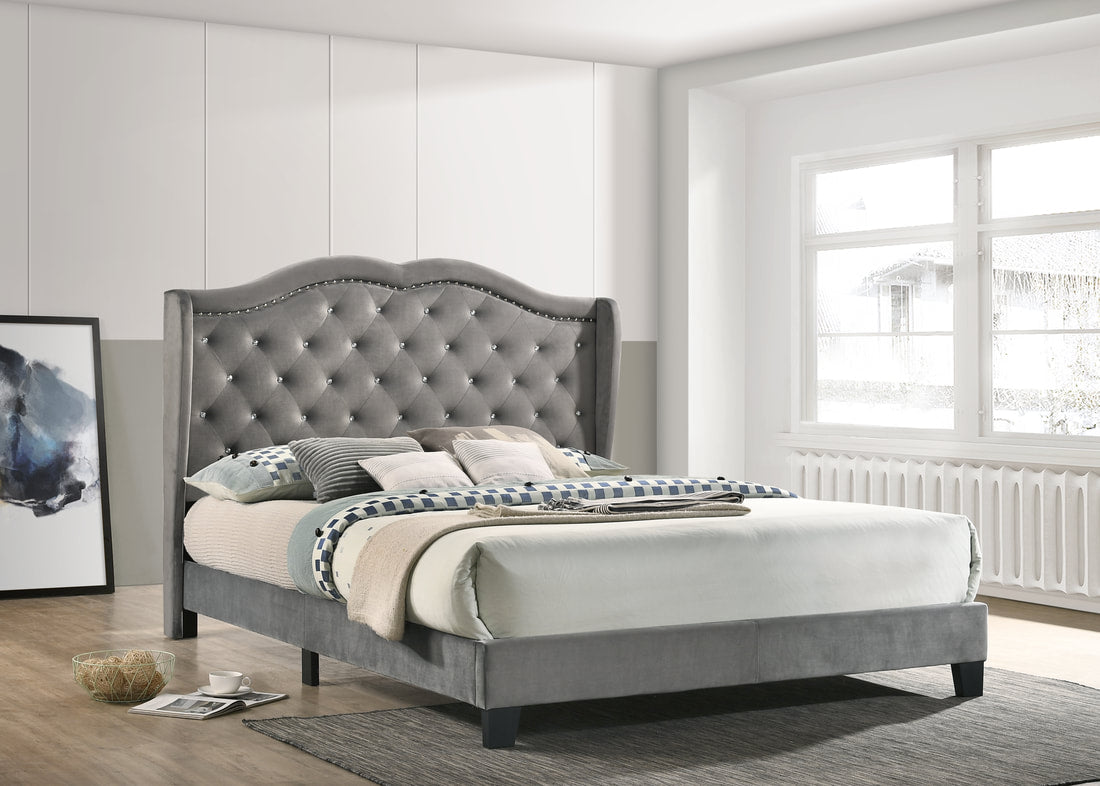 Paradise Grey - Completo, Queen, King **CAMA PLATAFORMA** 