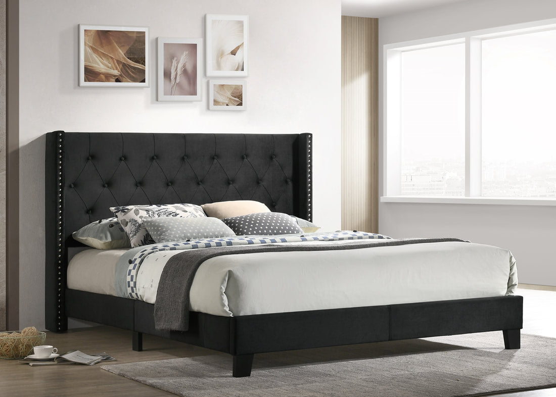Cama con plataforma HH 775: Full, Queen y King (completa) 