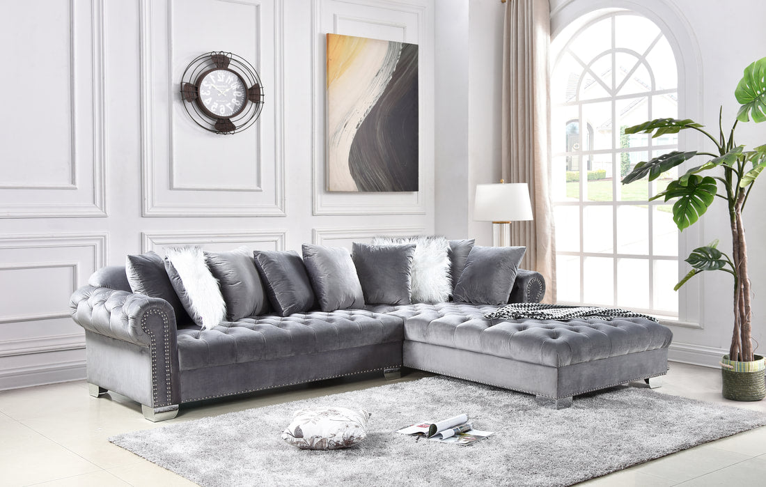 Londres - Terciopelo gris (oversize) 