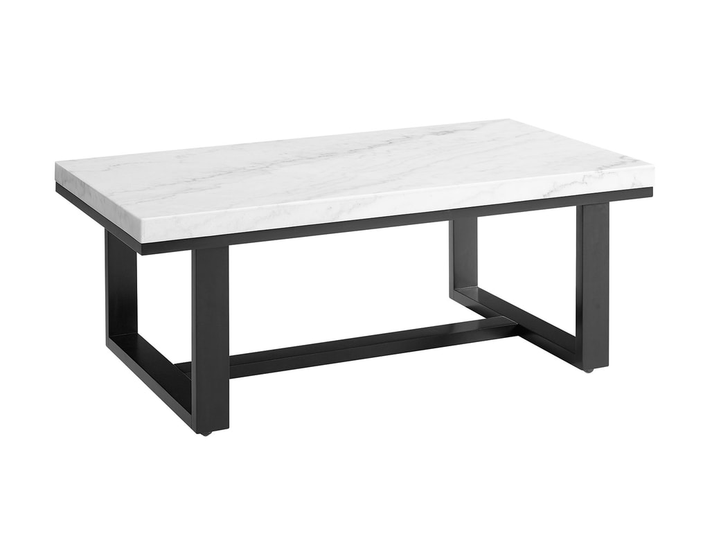 LC200CAS - White Marble Top Cocktail Table New Arrival
