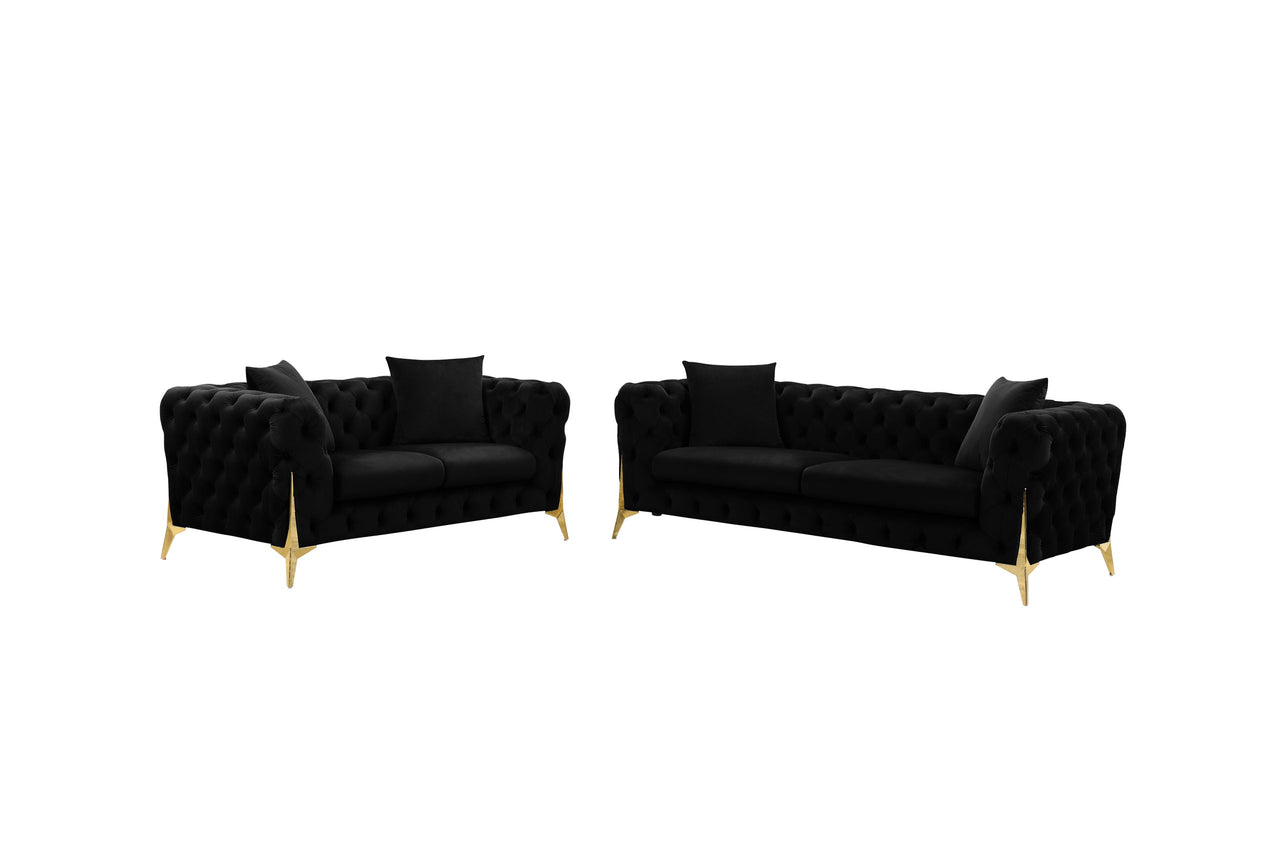 Star -Black Sofa & Loveseat Set **NEW ARRIVAL**