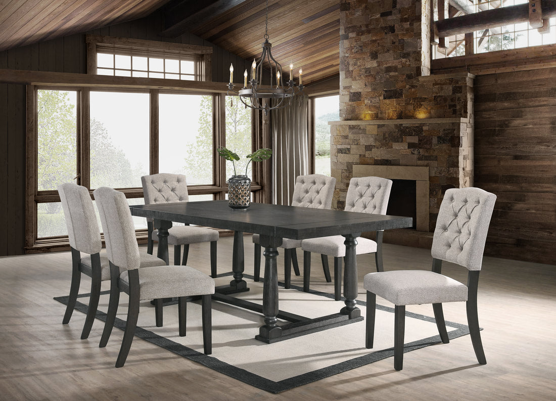Juego de mesa de comedor Henderson + 6 sillas **Nueva llegada**