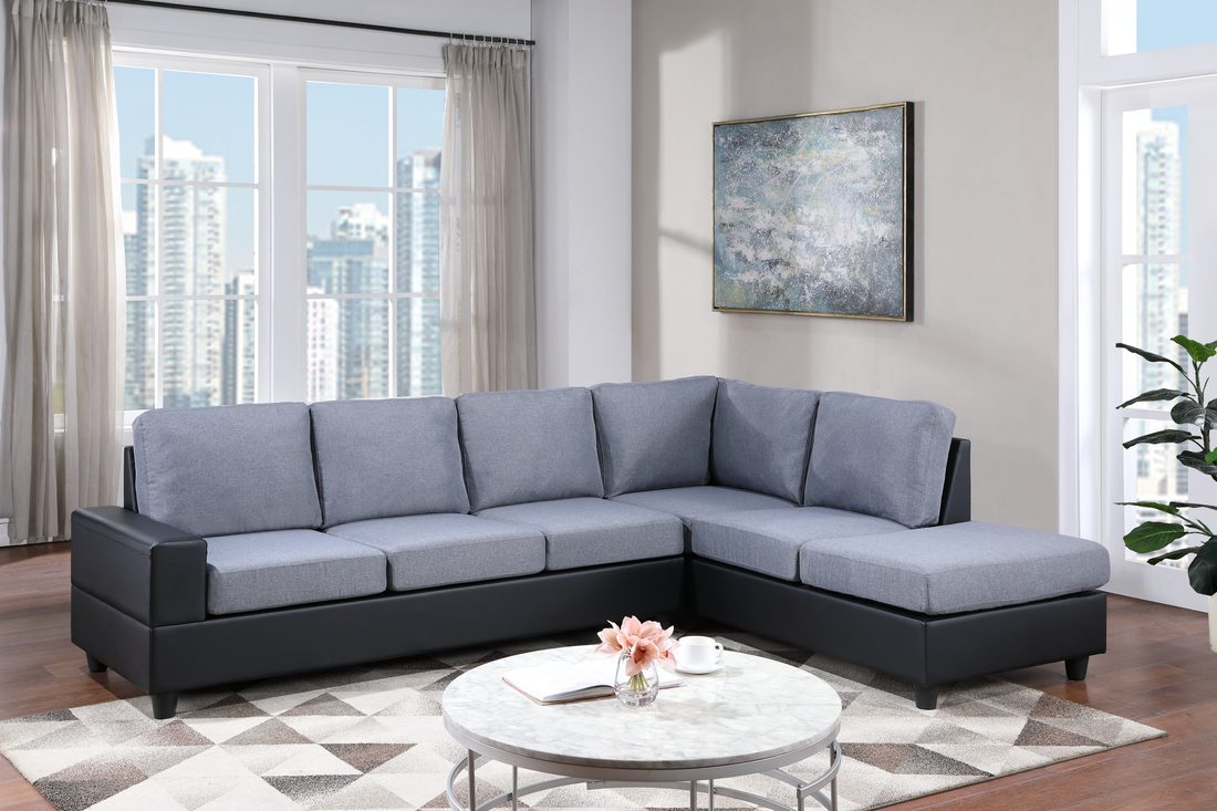 Wow - Seccional gris reversible 